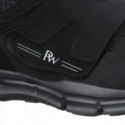 Pantofi sport ortopedici negri barbati PodoWell Vercors banda reglabila cu arici