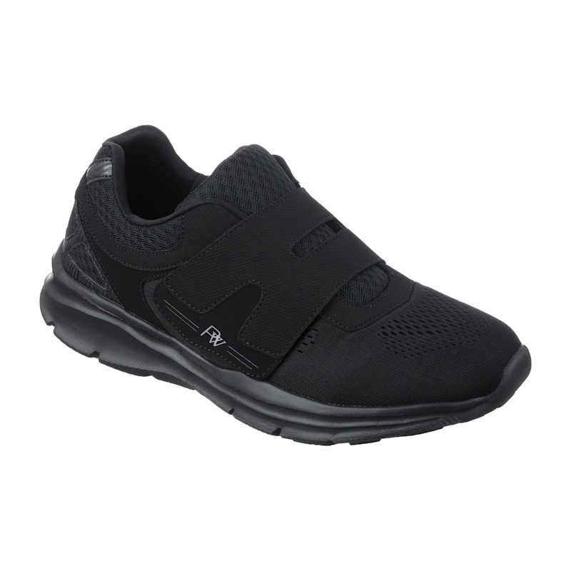 Pantofi sport ortopedici negri barbati PodoWell Vercors reglabili