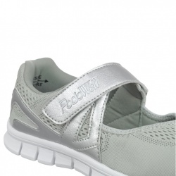 Pantofi sport ortopedici femei bej PodoWell Vaucluse bareta reglabila