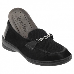 Pantofi ortopedici dama negri PodoWell Magenta pentru deget in ciocan