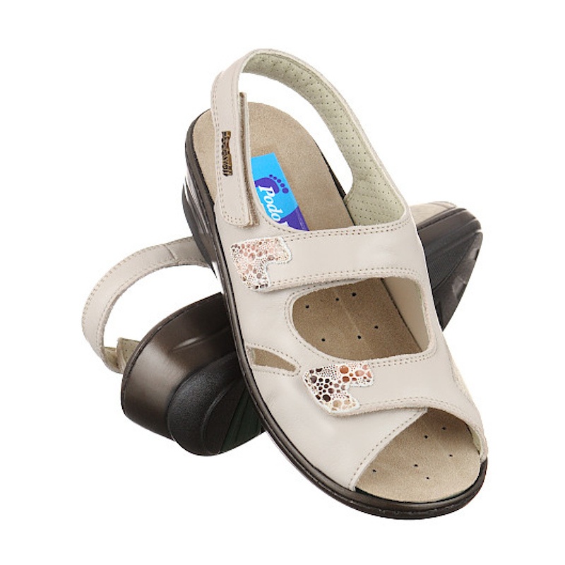Sandale pentru Hallux Valgus ortopedice PodoWell Dieppe bej