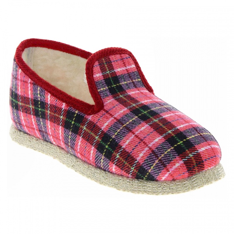Pantofi de casa, imblaniti lana pentru femei Chausse-Mouton® Belfast roz