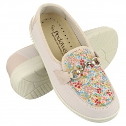 pantofi confort, strech, calapod lat, roz, dama, PodoWell Magik