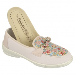 pantofi confort, calapod lat, brant detasabil, roz, dama, PodoWell Magik